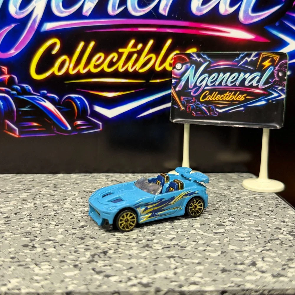 Hot Wheels Tantrum Blue 2001 Mattel Diecast Car Gold Wheels Thailand G46